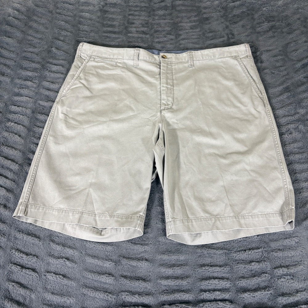 Polo Ralph Lauren Classic Fit Chino Shorts Mens 44 Khaki Tan Cotton AT236